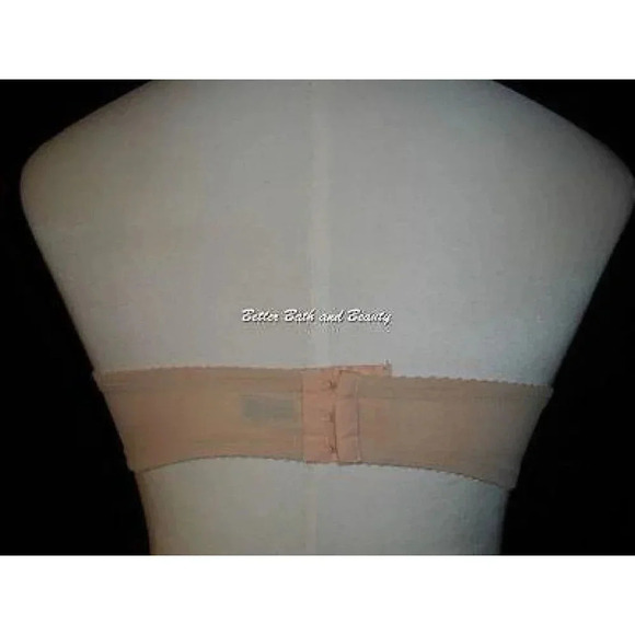 38B Maidenform 4155 Pretty Shapely Lace Strapless Bra Nude  Gently Pre-owned, Ex - Picture 3 of 3